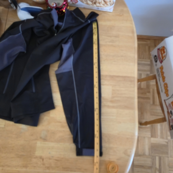 FootJoy FJ Performance Quarter Zip Tunnel Pocket Jacket Black Grey M - Picture 13 of 14